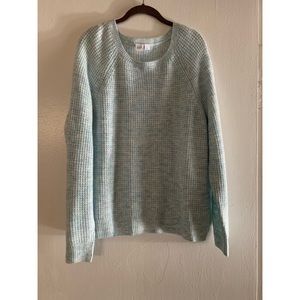 Light Blue Waffle Style Sweater